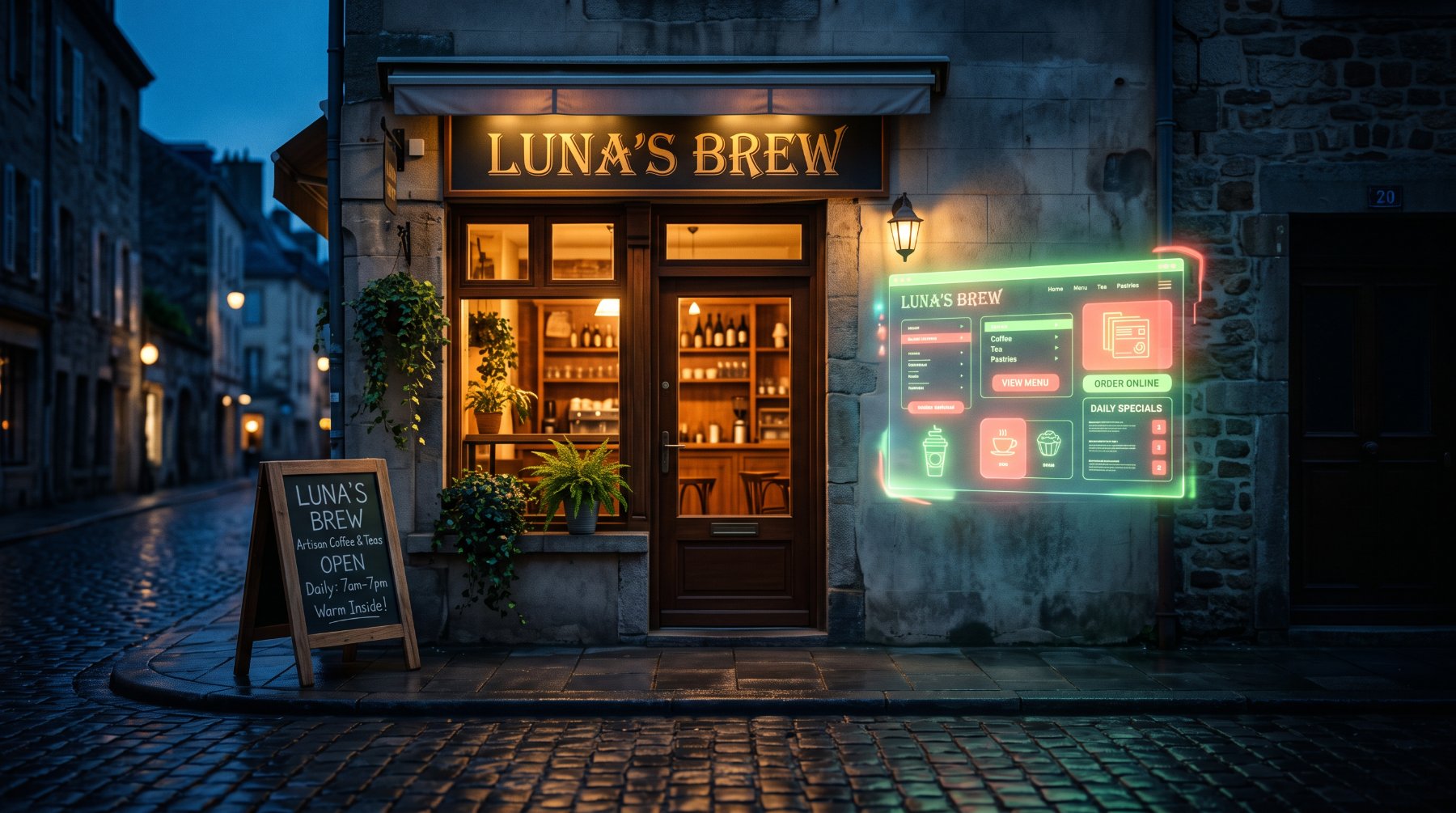 Luna's Brew website by Zuoix